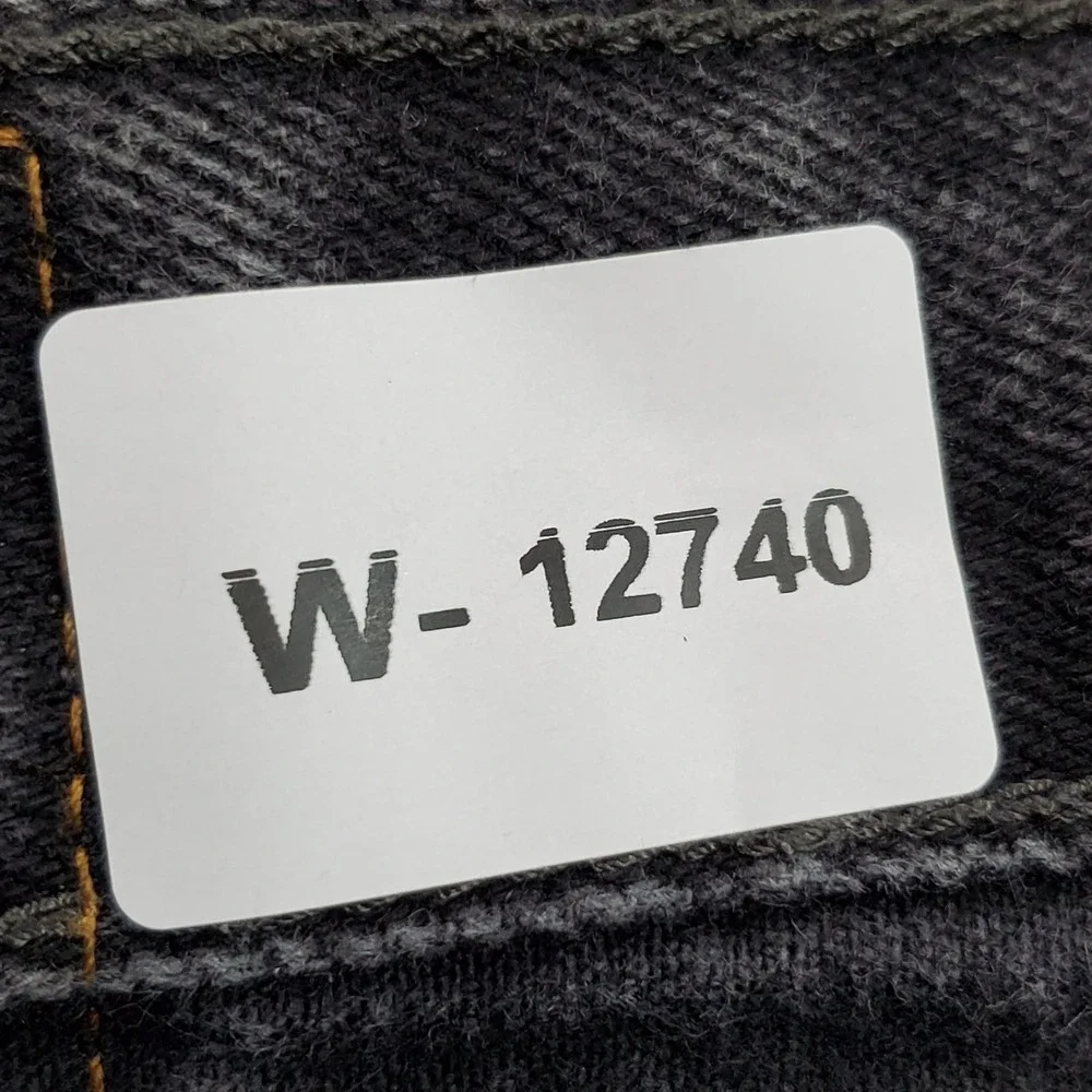 Levi's 550 Men Jeans 36X32 Black Denim Relaxed Fit Grunge Embroidered